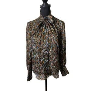 Veronica Beard Multicolor Paisley Blouse